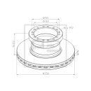 Bremsscheibe Ø 330 passend für DAF
