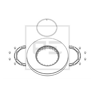 Bremsscheibe Ø 434 passend für VOLVO