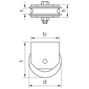 Seilrolle mit Bügel Ø 80 mm