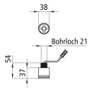 Monopoint II, LED - Positionsleuchte, weiss, hoch