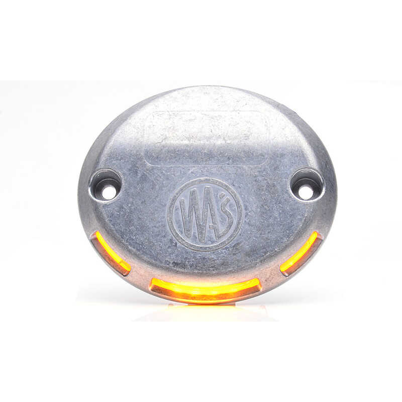 MelTruck Hebebühnen-Warnleuchte Silber - 12V/24V LED Blinkleuchte Für LKW