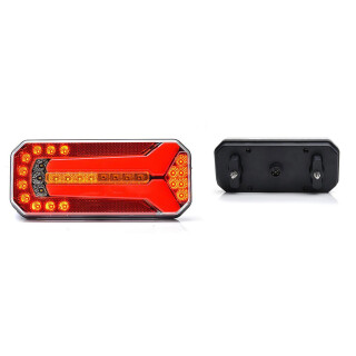 LED Heckleuchte Universal W150DD mit dynamischen Blinklicht 12V-24V