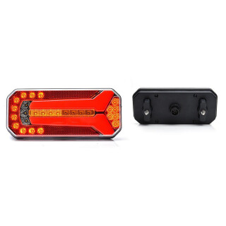 LED Heckleuchte Universal W150DD mit dynamischen Blinklicht 12V-24V