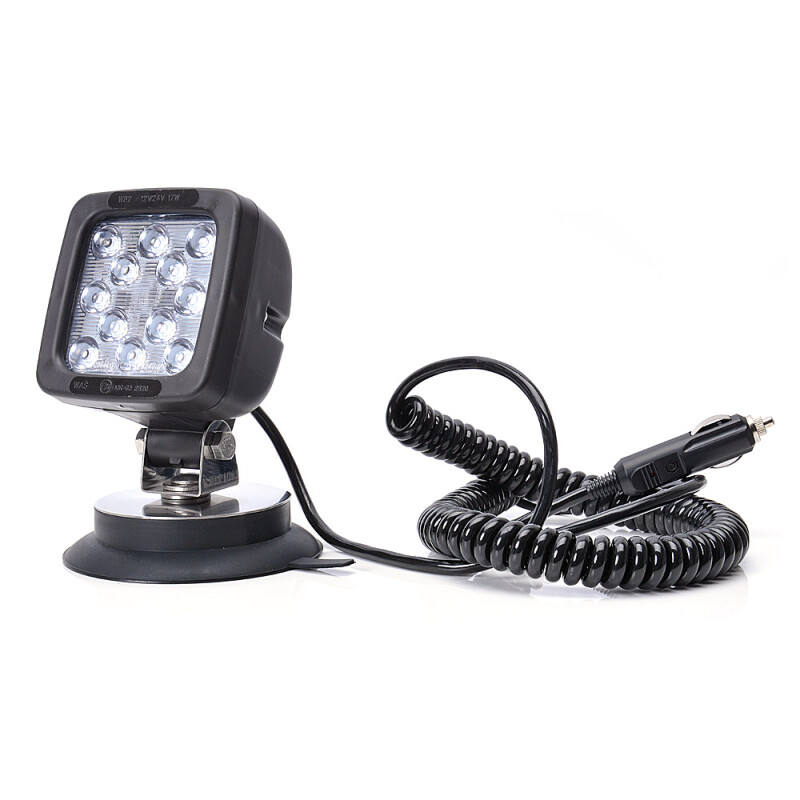 Arbeitsscheinwerfer 12LED mit Schalter (mit Magnetbefes ...
