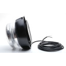 LED Kennleuchte (1 Programm, klare Lichthaube, Magnetbefestigung, Anschlussleitung 3m) Universal W126 12V-24V