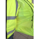 Warnjacke wasserfeste Sicherheitsjacke mit Kapuze Arbeitskleidung Größe L