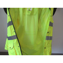 Warnjacke wasserfeste Sicherheitsjacke mit Kapuze Arbeitskleidung Größe XL
