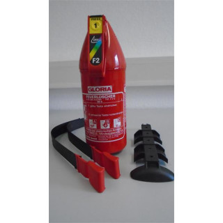 Feuerlöscher-Set Halter & Feuerlöscher Gloria 2KG