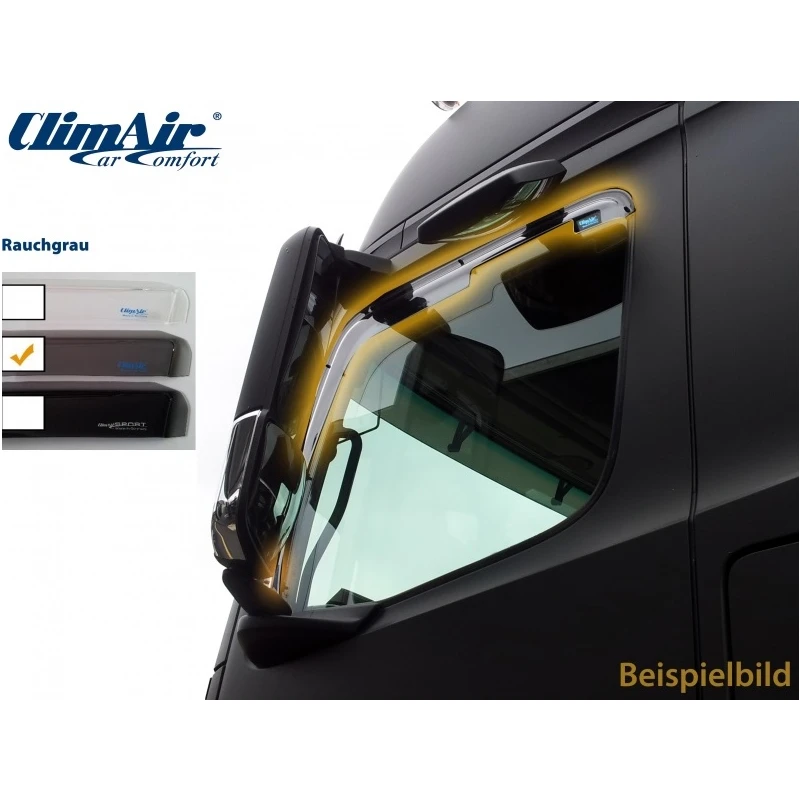 S 2016- ClimAir Windabweiser Fahrer- Beifahrer 046108 klar Scania G R L P