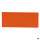 Leerfeldstreifen, 280 x 120 mm, Vorderseite Reflexfolie orange aus Edelstahl V2A