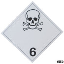 Gefahrzettel Klasse 6.1 Giftig Aluminium Passend für...