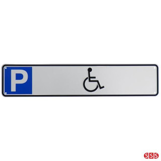 Parkplatzreservierungsschild, Parkplatzschild Behindertenparkplatz