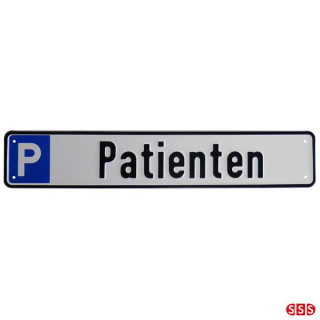 Parkplatzreservierungsschild, Parkplatzschild Patienten