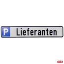 Parkplatzreservierungsschild, Parkplatzschild Lieferanten