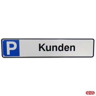 Parkplatzreservierungsschild, Parkplatzschild Kunden passend für Halterungen 88400Z und 88401Z