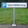 Parkplatzreservierungsschild, Parkplatzschild Behindertensymbol passend für Halterungen 88400Z und 88401Z