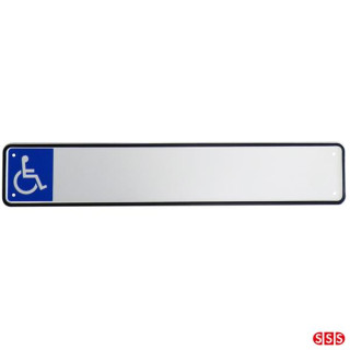 Parkplatzreservierungsschild, Parkplatzschild Blank-Rollstuhl links passend für Halterungen 88400Z und 88401Z