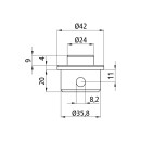 S-Line® Zapfen ø 24 mm, Stahl verzinkt