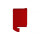 Kunststoff-Endstück für Kleiderstange, rot, links