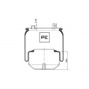 Luftfederbalg Luftanschluss M22 x 1,5 passend für DAF