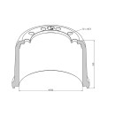 Bremstrommel 300 x 200 passend für Bergische Achsen