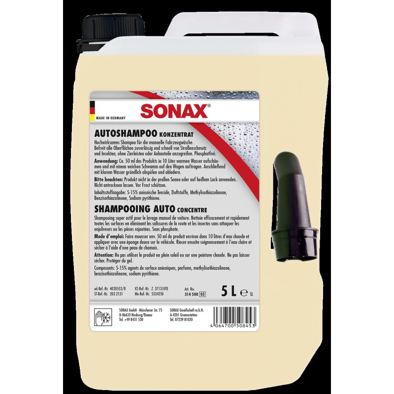 Sonax SONAX - Autoshampoo Konzentrat, 5 l