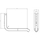 Konsole, Tankbefestigung mit 370 x 550 mm Querschnitt