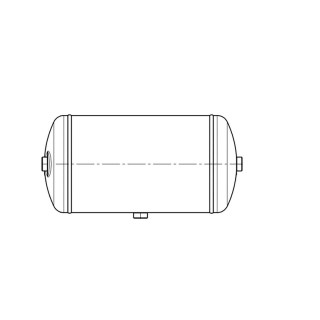 Drucklufttank 20L / 246 x 500 / 14 bar passend für IVECO