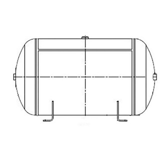 Druckluftbehälter 80L / 396 x 742 / 10 bar Universal