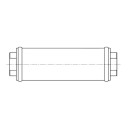 Drucklufttank 0,2L / 50 x 158 / 12,5 bar passend für...