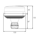 LED Kennleuchte PRO-ROTA-FLASH flexible Rohrstutzenbefestigung