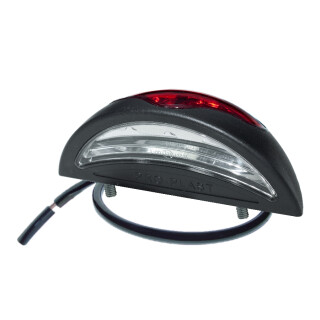 LED Schluss-Kennzeichenleuchte PRO-REG 12/24 Volt, Schluss-Kennzeichenleuchte, Kabel 0,5m, Befestigungsbolzen