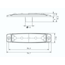 LED Seitenmarkierungsleuchte PRO-FLAT 12/24 Volt