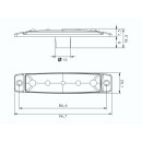 LED Schluss-/Umrissleuchte PRO-FLAT 12/24 Volt