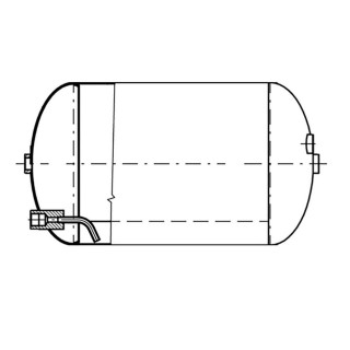 Drucklufttank 25L / 276 x 500 / 13 bar passend für VOLVO Universal