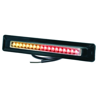 LED Heckleuchte PRO-CAN XL 3F 24 Volt, Lichtscheibe glasklar, Gehäuse schwarz