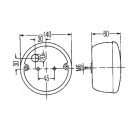 LED Heckleuchte 12/24 Volt, Gummitülle