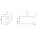 Rammpuffer mit 2 Rollen, horizontal