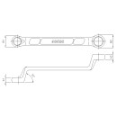 Sonic Abgekröpfter Ringschlüssel, 75°, 14x15mm