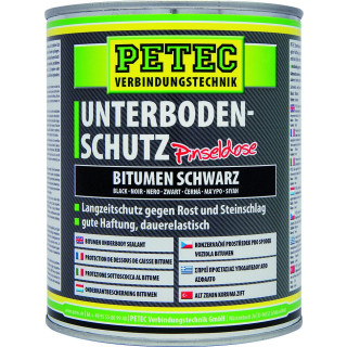 PETEC Unterbodenschutz Bitumen, Pinseldose, schwarz, 1.000ML