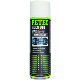PETEC Multi UBS Wax, transparent, Spray, 500ML