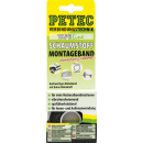 PETEC Montageband, schwarz, 12 MM x 1 MM x 2 M, SB-Karte