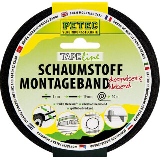 PETEC Montageband, 19 MM x 1 MM x 10 M