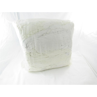 10kg Putzlappen Reinigungstücher (Baumwolle) weiss, gepresster Würfel