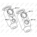Expansionsventil passend für MERCEDES Actros MP2+MP3 03- NRF 38477