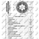 Lüfterkupplung passend für HYUNDAI H1 2.5D 98- NRF 49525