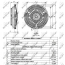 Lüfterkupplung passend für VW LT 2.4D 75- NRF 49565