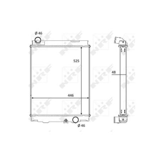 Kühler passend für FUSO Canter 08/2005> NRF 59053