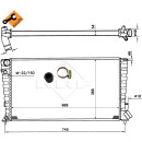 Kühler, EASY FIT passend für CITROEN Berlingo 1.9D 97- NRF 509510