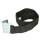Ersatzgurtband / Planenspanner mit Flachhaken (gerippt), 65 cm, schwarz
